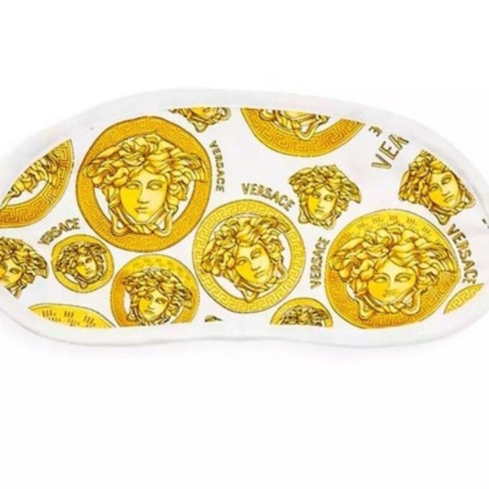 Versace Medusa Gold and White Sleep Mask NWOT